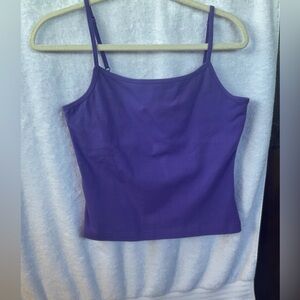 Real Comfort Sport Tank W/ Wick Camisole Purple; NWT; M